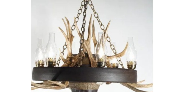 Wagon Wheel Chandeliers